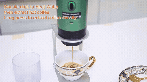 Pour your espresso